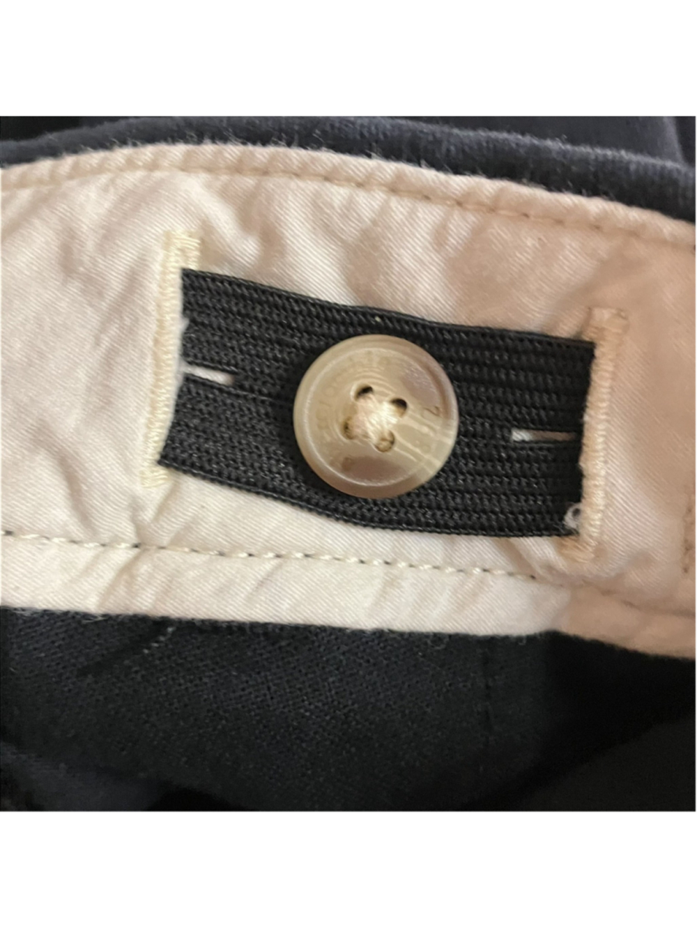 Abercrombie Kids Boys Black Straight Chino Pants SZ 15/16 Reg Adj Waist School - Picture 6 of 9
